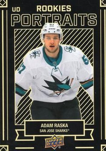 #P-66 Adam Raska - San Jose Sharks - 2022-23 Upper Deck - UD Portraits Hockey