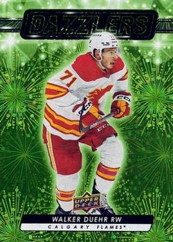 #DZ-66 Walker Duehr - Calgary Flames - 2023-24 Upper Deck - Dazzlers Green Hockey