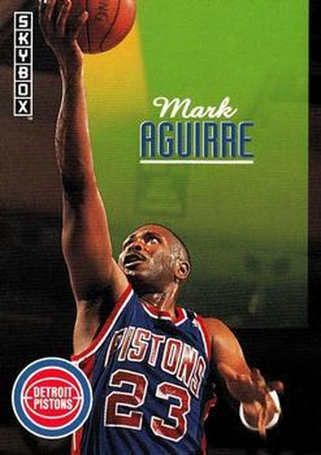 #66 Mark Aguirre - Detroit Pistons - 1992-93 SkyBox Basketball
