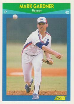 #66 Mark Gardner - Montreal Expos - 1990 Score Rising Stars Baseball