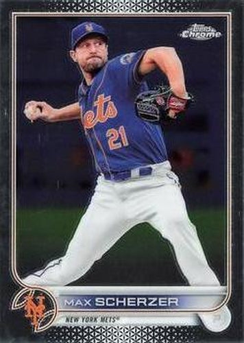 #66 Max Scherzer - New York Mets - 2022 Topps Chrome Baseball