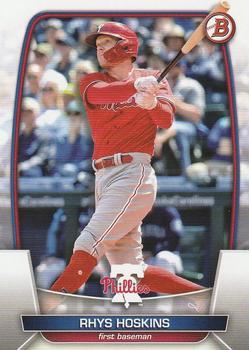 #66 Rhys Hoskins - Philadelphia Phillies - 2023 Bowman Baseball