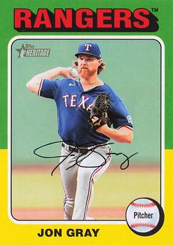 #66 Jon Gray - Texas Rangers - 2024 Topps Heritage Baseball