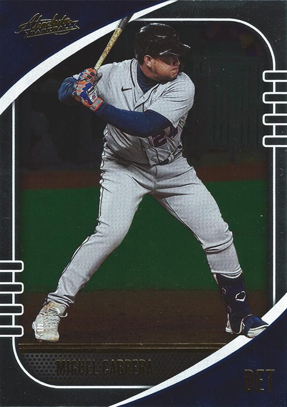 #66 Miguel Cabrera - Detroit Tigers - 2021 Panini Absolute Baseball