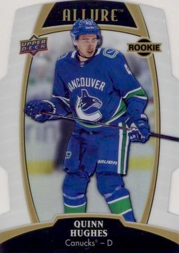 #66 Quinn Hughes - Vancouver Canucks - 2019-20 Upper Deck Allure - White Rainbow Hockey