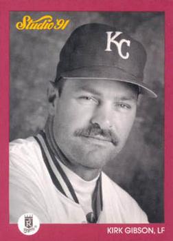 #66 Kirk Gibson - Kansas City Royals - 1991 Studio Baseball