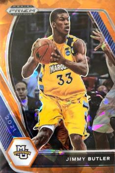 #66 Jimmy Butler - Marquette Golden Eagles - 2021 Panini Prizm Draft Picks - Orange Ice Basketball