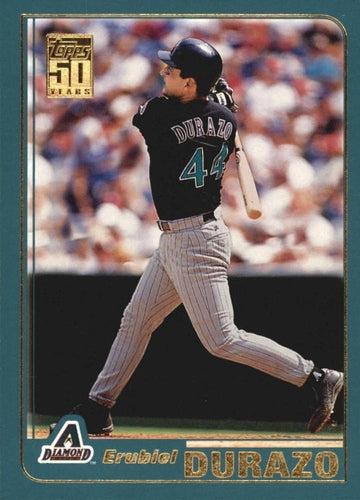 #671 Erubiel Durazo - Arizona Diamondbacks - 2001 Topps Baseball