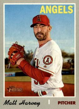 #674 Matt Harvey - Los Angeles Angels - 2019 Topps Heritage Baseball