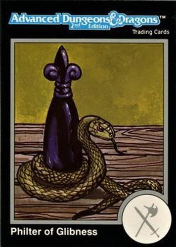 #677 Philter of Glibness - 1991 TSR Advanced Dungeons & Dragons - Silver
