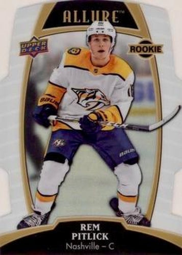 #67 Rem Pitlick - Nashville Predators - 2019-20 Upper Deck Allure - White Rainbow Hockey