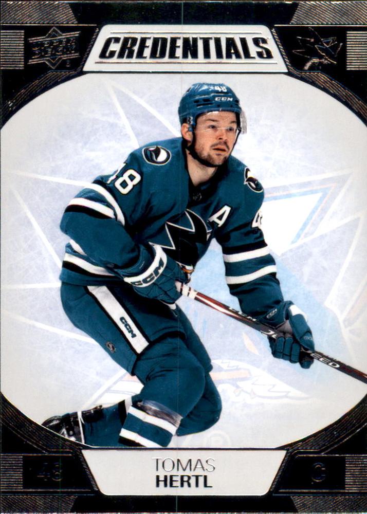 #67 Tomas Hertl - San Jose Sharks - 2022-23 Upper Deck Credentials Hockey