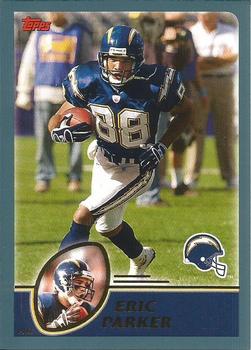 #67 Eric Parker RC - San Diego Chargers - 2003 Topps Football