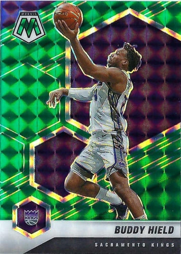 #67 Buddy Hield - Sacramento Kings - 2020-21 Panini Mosaic - Mosaic Green Basketball