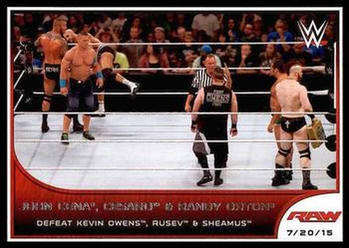 #67 John Cena / Cesaro / Randy Orton - 2016 Topps WWE Road to Wrestlemania Wrestling