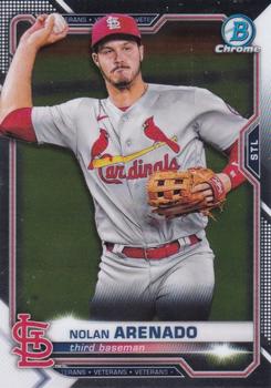 #67 Nolan Arenado - St. Louis Cardinals - 2021 Bowman Chrome Baseball