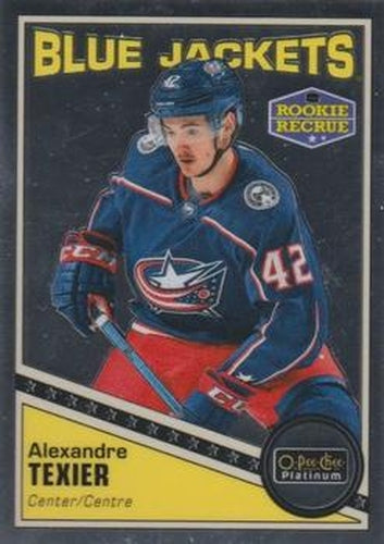 #R-67 Alexandre Texier - Columbus Blue Jackets - 2019-20 O-Pee-Chee Platinum - Retro Hockey