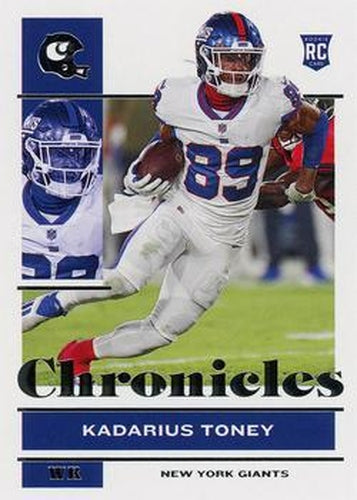 #67 Kadarius Toney - New York Giants - 2021 Panini Chronicles Football