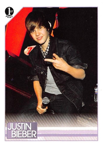 #67 Even though he had a fractured ankle, Justin, - 2010 Panini Justin Bieber