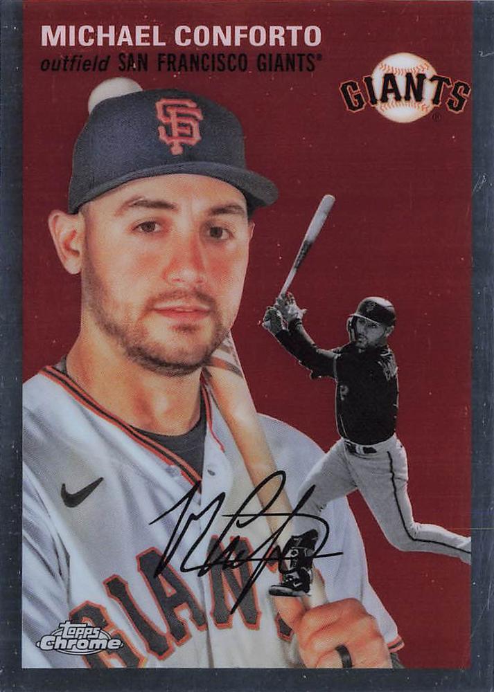 #67 Michael Conforto - San Francisco Giants - 2023 Topps Chrome Platinum Anniversary Baseball
