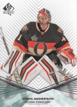 #40 Craig Anderson - Ottawa Senators - 2011-12 SP Authentic Hockey