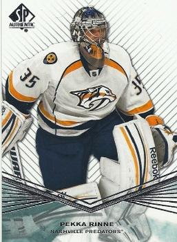 #95 Pekka Rinne - Nashville Predators - 2011-12 SP Authentic Hockey