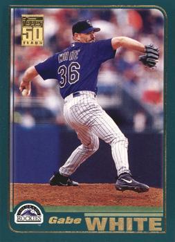 #681 Gabe White - Colorado Rockies - 2001 Topps Baseball