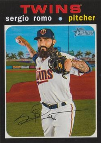 #687 Sergio Romo - Minnesota Twins - 2020 Topps Heritage Baseball