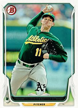 #68 Jarrod Parker - Oakland Athletics - 2014 Bowman Baseball