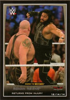#68 Roman Reigns - 2015 Topps WWE Road to Wrestlemania Wrestling