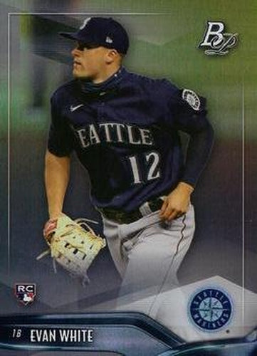 #68 Evan White - Seattle Mariners - 2021 Bowman Platinum Baseball