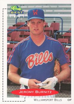 #68 Jeromy Burnitz - Williamsport Bills - 1991 Classic Best Baseball