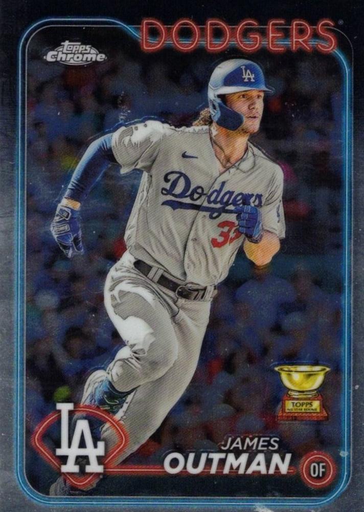 #68 James Outman - Los Angeles Dodgers - 2024 Topps Chrome Baseball