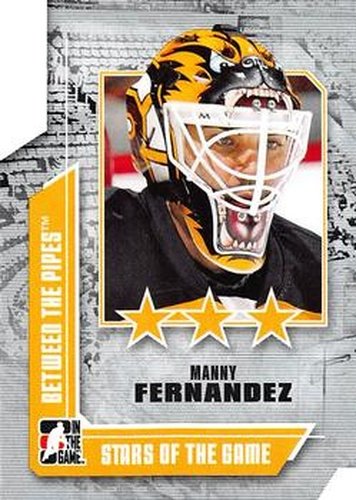 #68 Manny Fernandez - Boston Bruins - 2008-09 In The Game Between The Pipes Hockey