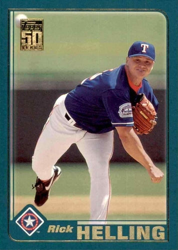 #68 Rick Helling - Texas Rangers - 2001 Topps Baseball
