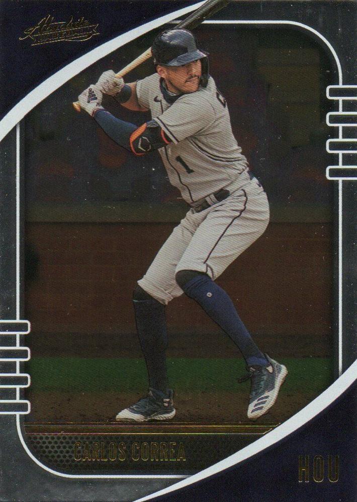#68 Carlos Correa - Houston Astros - 2021 Panini Absolute Baseball