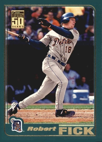 #691 Robert Fick - Detroit Tigers - 2001 Topps Baseball