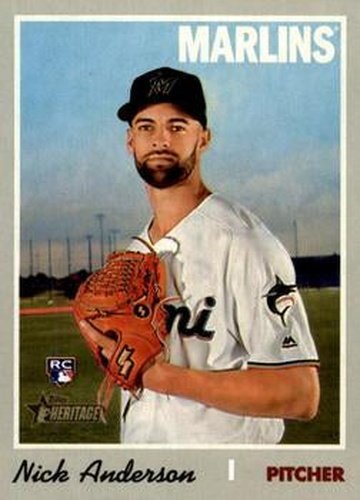 #692 Nick Anderson - Miami Marlins - 2019 Topps Heritage Baseball