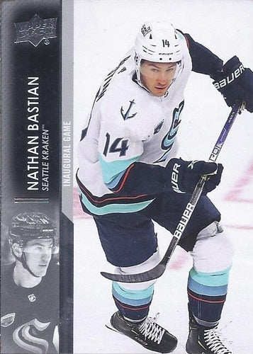 #694 Nathan Bastian - Seattle Kraken - 2021-22 Upper Deck Hockey