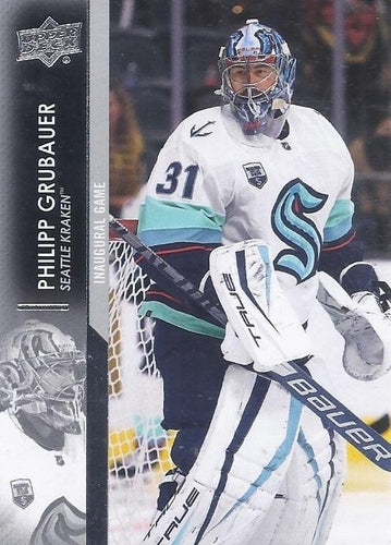 #695 Philipp Grubauer - Seattle Kraken - 2021-22 Upper Deck Hockey