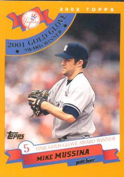 #696 Mike Mussina - New York Yankees - 2002 Topps Baseball