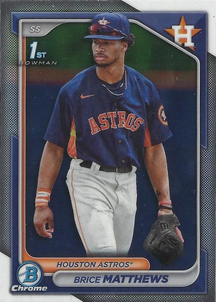 #BCP-69 Brice Matthews - Houston Astros - 2024 Bowman - Chrome Prospects Baseball