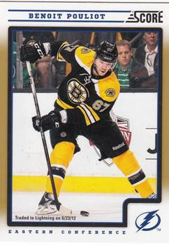 #69 Benoit Pouliot - Tampa Bay Lightning - 2012-13 Score - Gold Rush Hockey