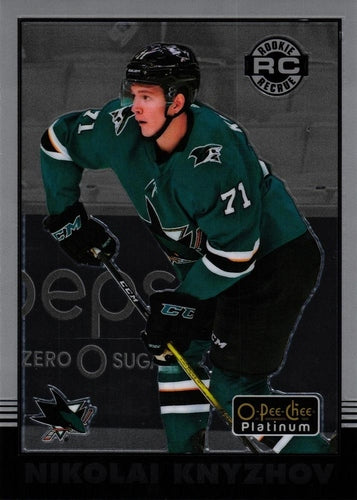 #R-69 Nikolai Knyzhov - San Jose Sharks - 2020-21 O-Pee-Chee Platinum - Retro Hockey