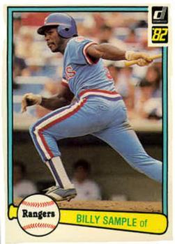 #69 Billy Sample - Texas Rangers - 1982 Donruss Baseball