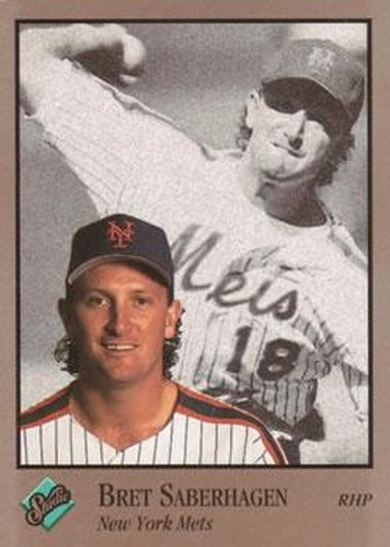 #69 Bret Saberhagen - New York Mets - 1992 Studio Baseball