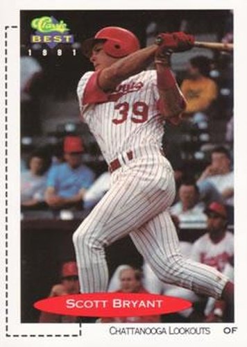 #69 Scott Bryant - Chattanooga Lookouts - 1991 Classic Best Baseball