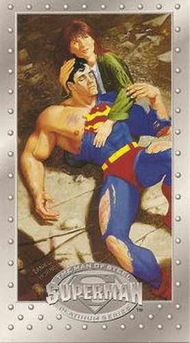 #69 When Falls the Hero - 1994 SkyBox Superman Man of Steel Platinum Series