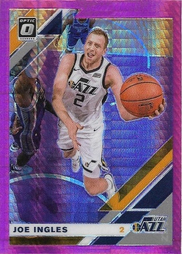 #69 Joe Ingles - Utah Jazz - 2019-20 Donruss Optic - Hyper Pink Basketball