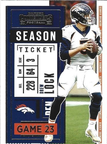#69 Drew Lock - Denver Broncos - 2020 Panini Contenders Football